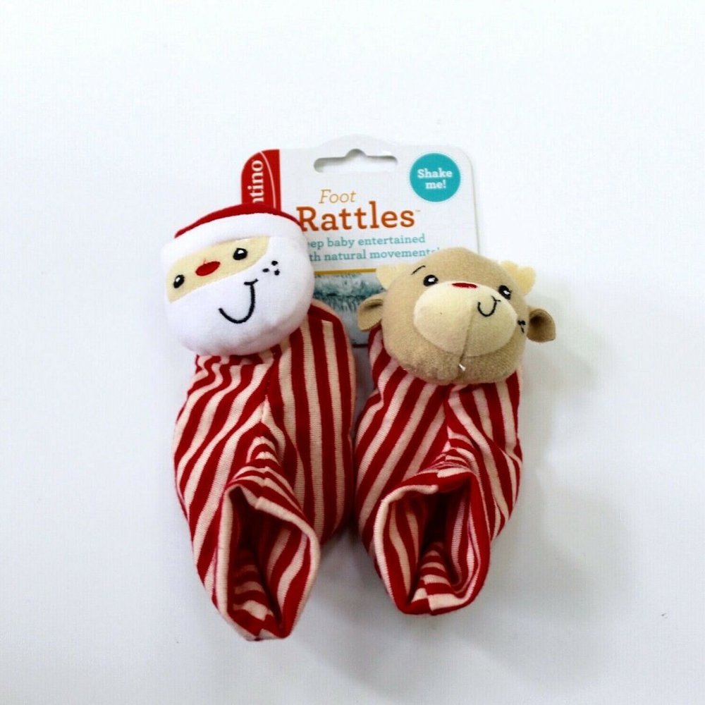 Infantino Foot Rattles Santa & Raindeer